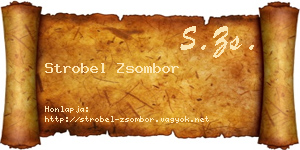 Strobel Zsombor névjegykártya